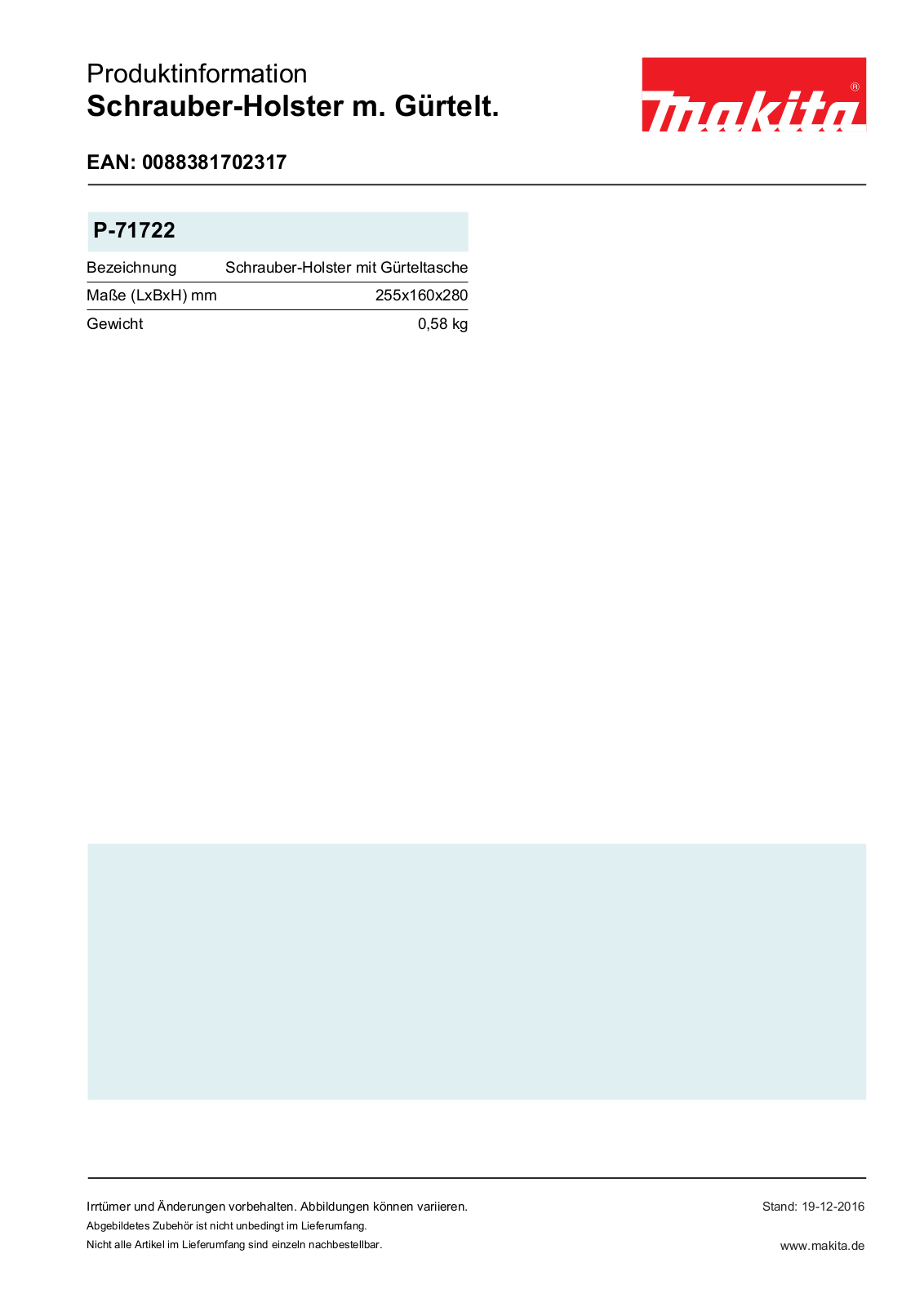 Makita P-71722 Service Manual