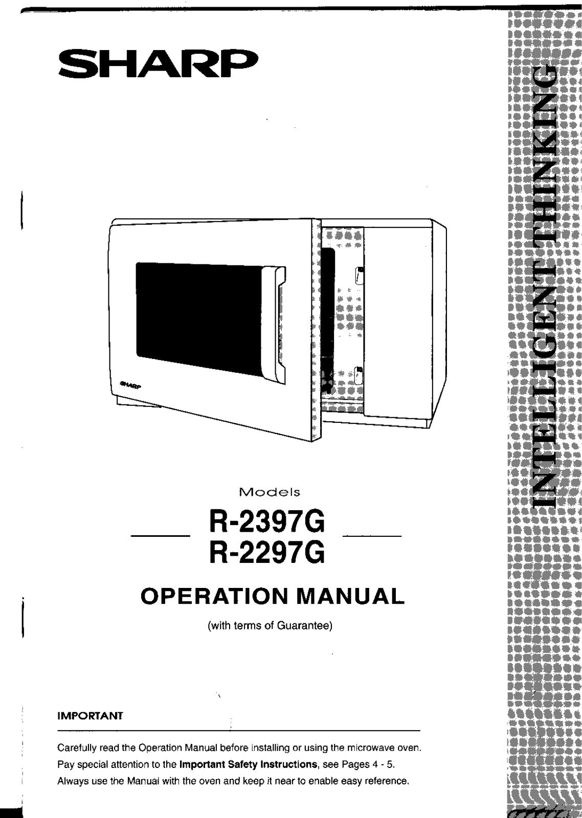 Sharp R2397G, R2297G User Manual