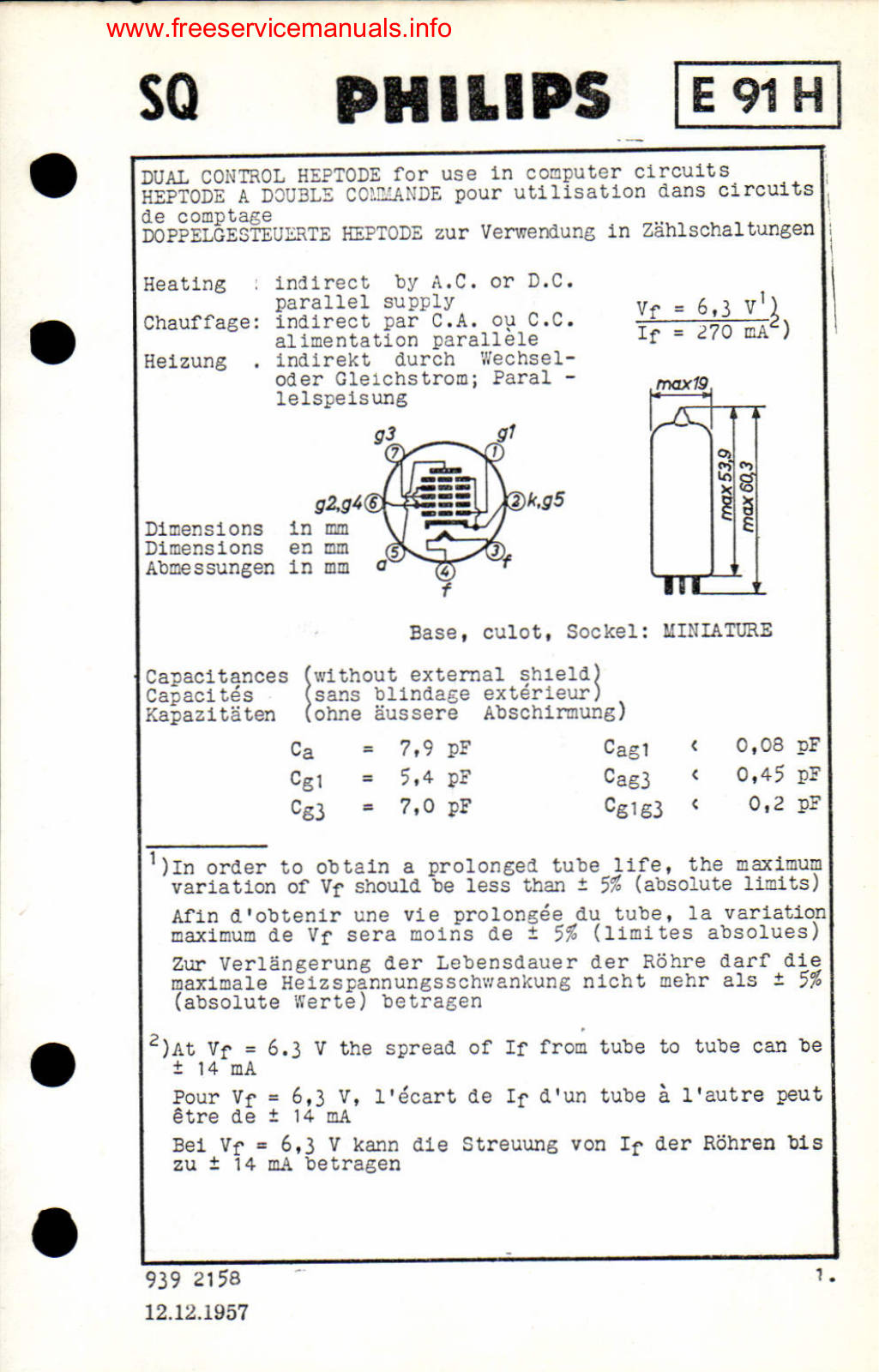 Philips e91h DATASHEETS