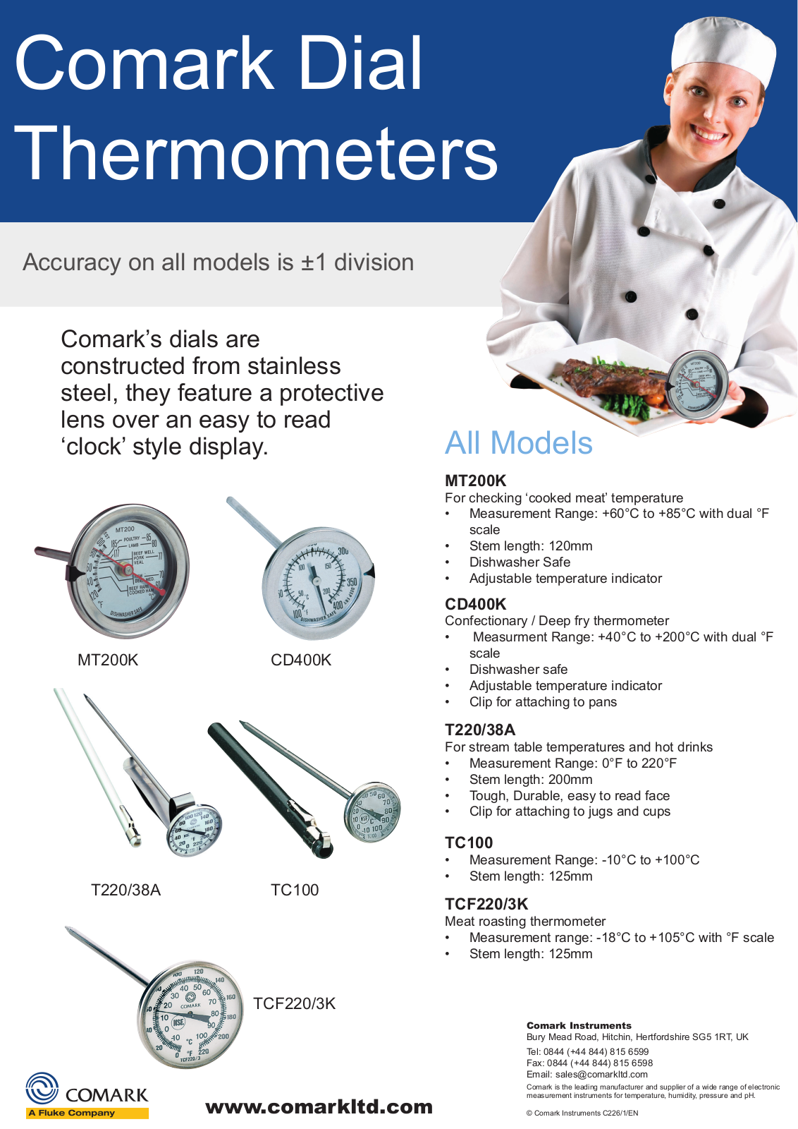 Comark TCF220-3K User Manual