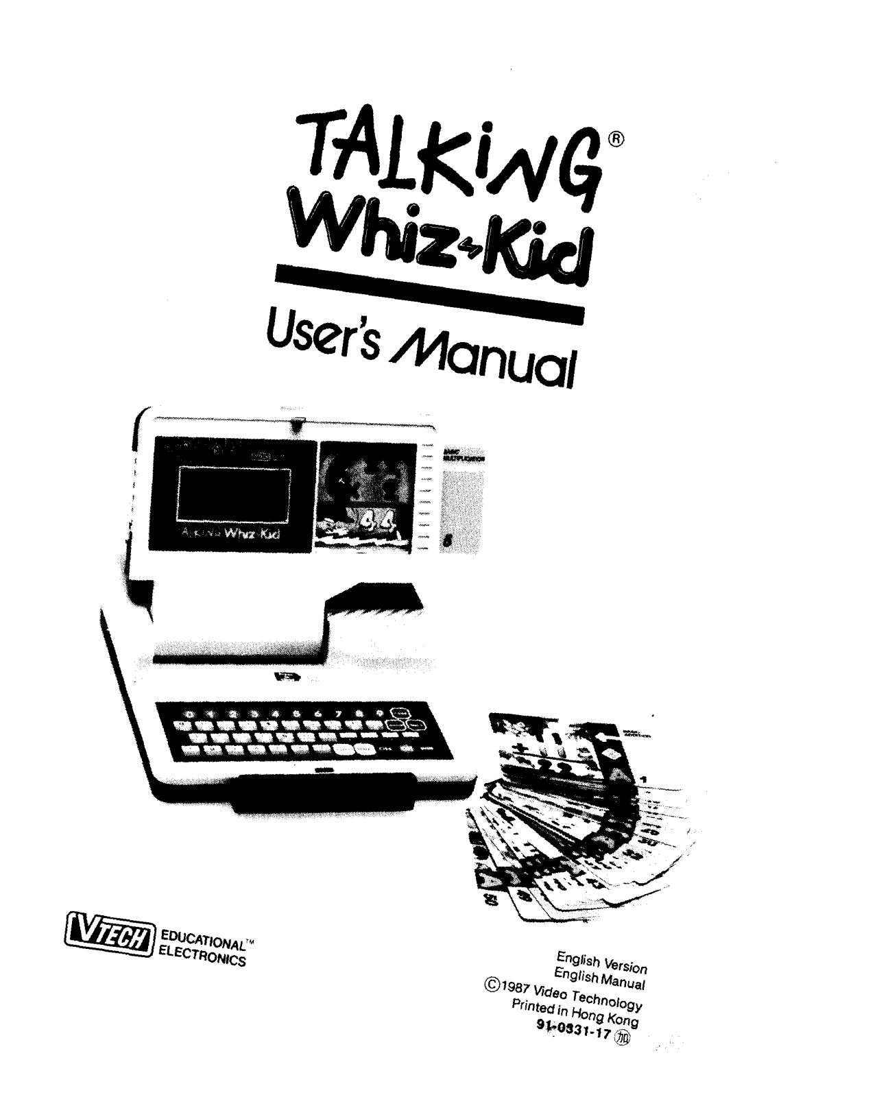 VTech TALKINGWHIZKID User Manual