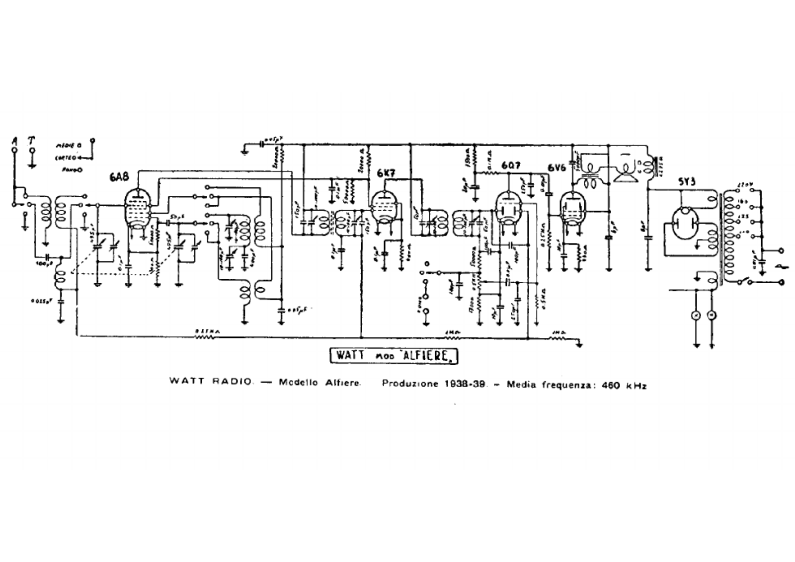 Watt Radio alfiere schematic - ManualMachine.com