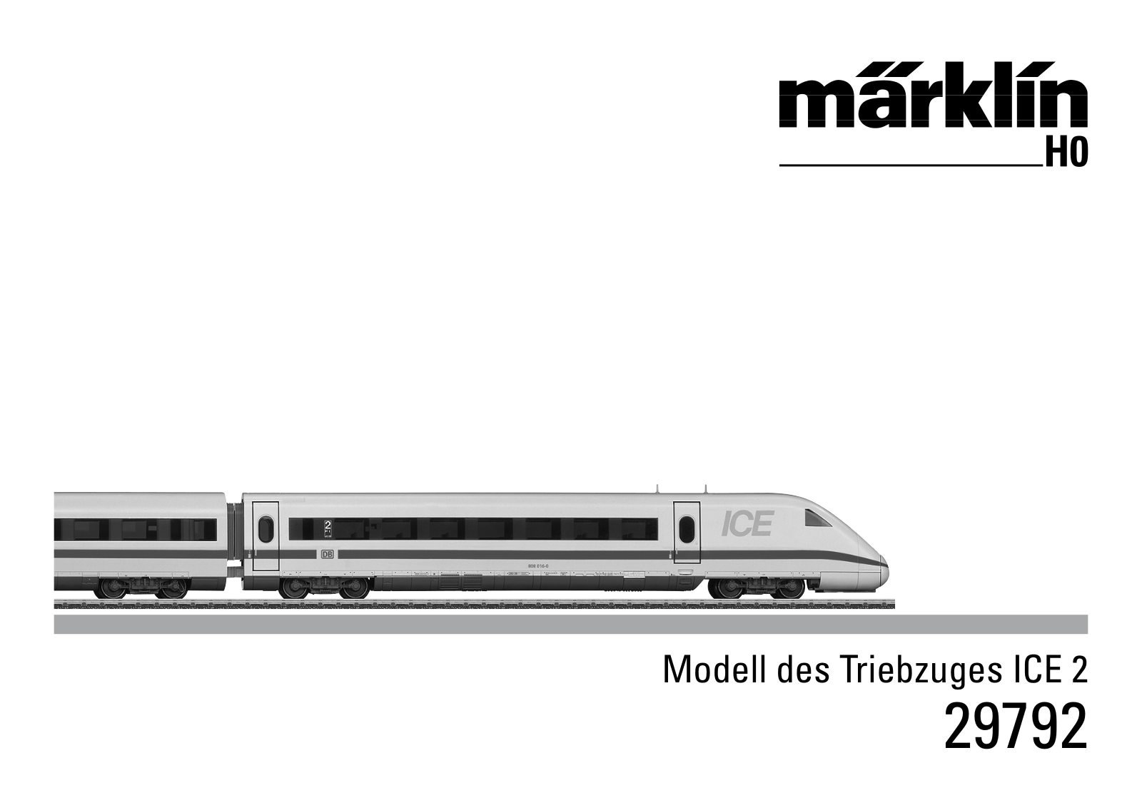 Märklin 29792 User manual