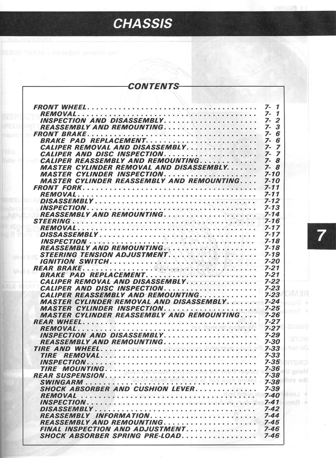 Suzuki GSF400 Service Manual Section7