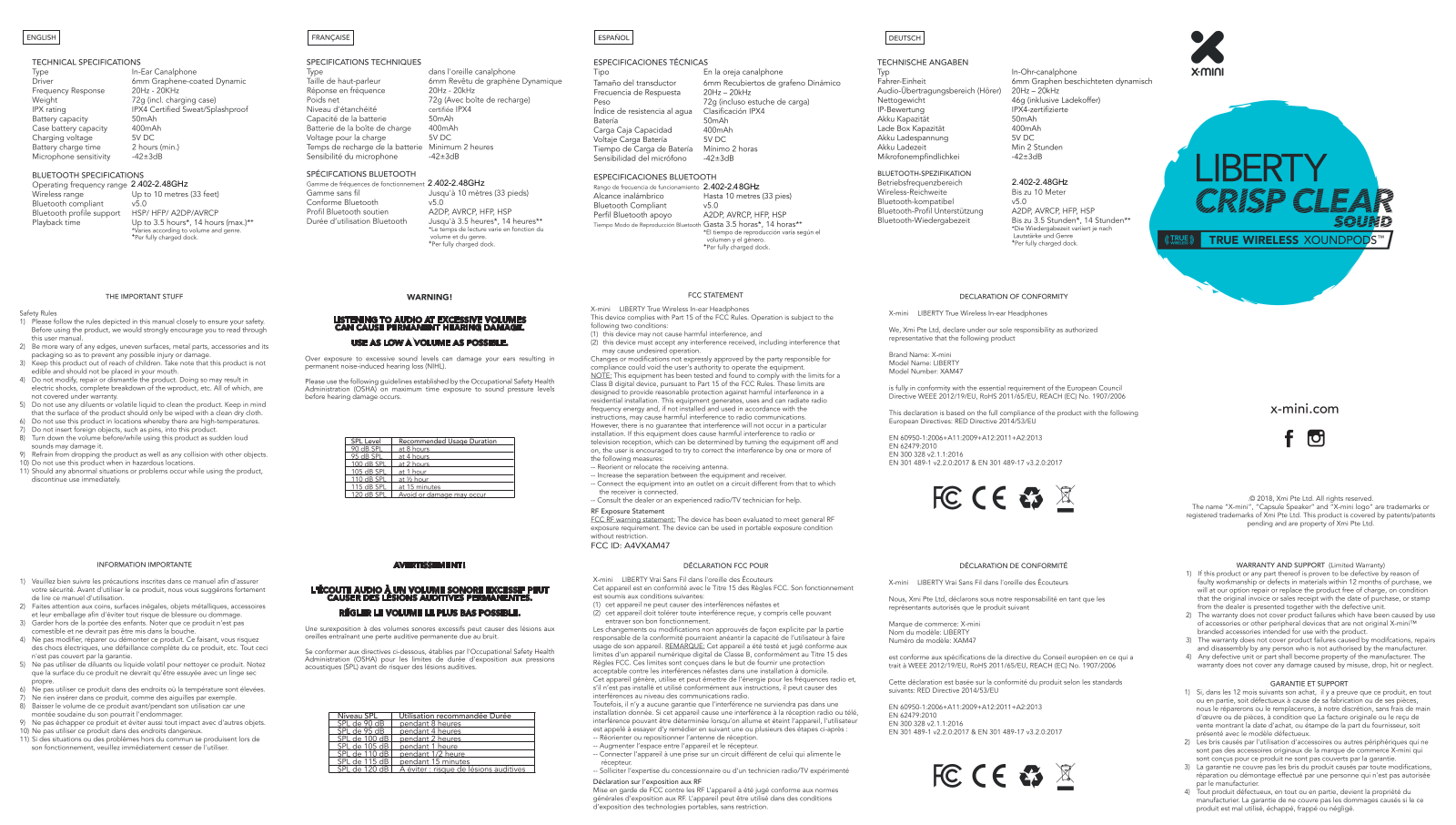 Xmi XAM47 User Manual