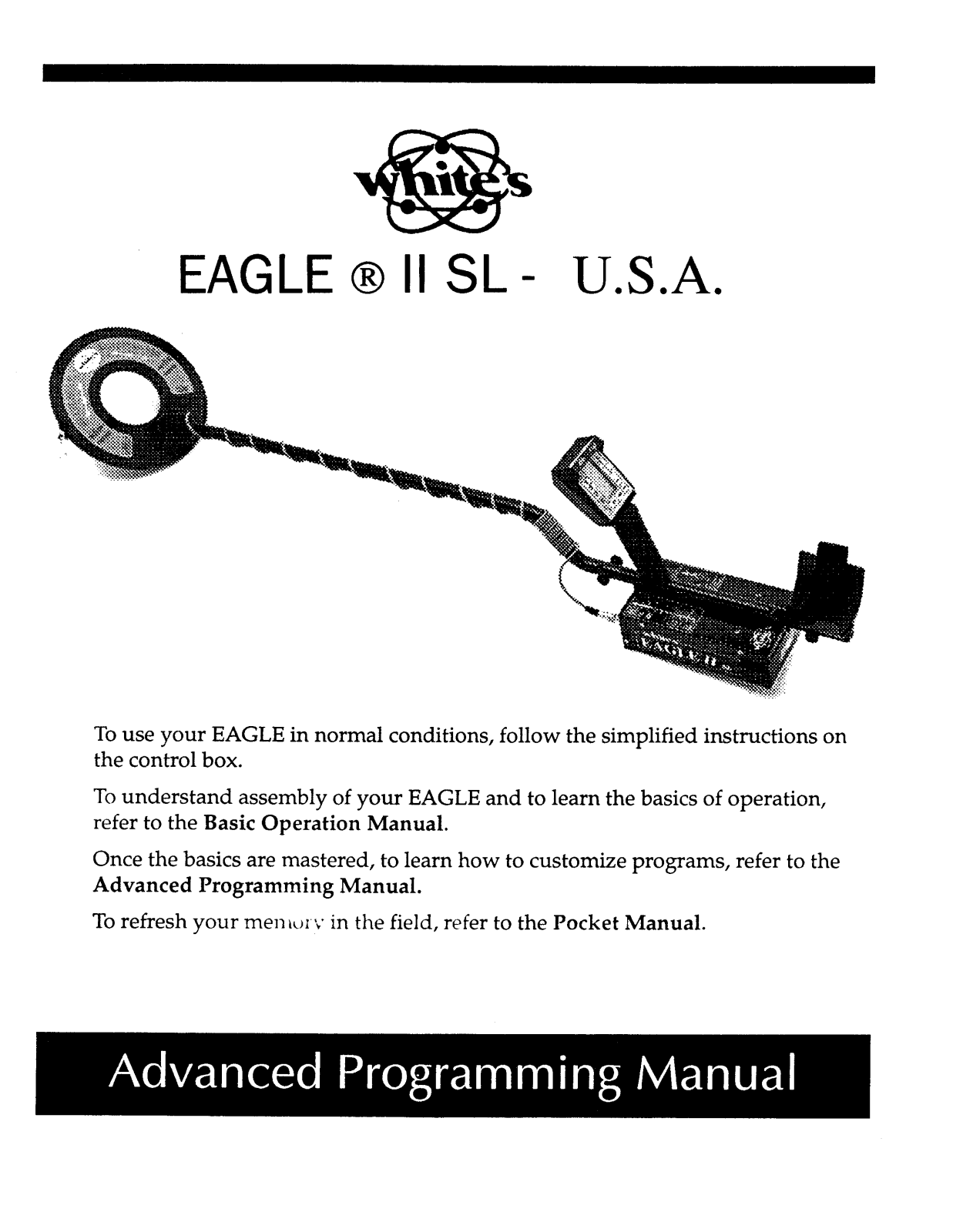 Whites Electronics EAGLE 2 90 SL ADV User Manual