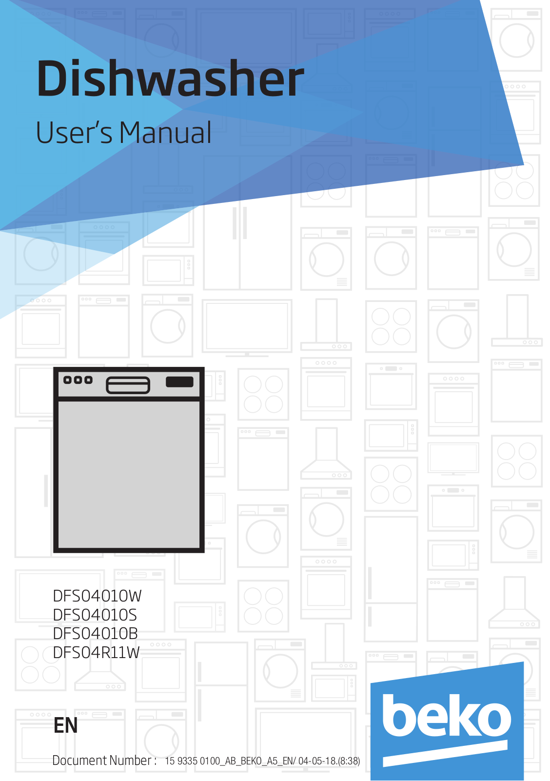 Beko DFS04010W, DFS04010S, DFS04010B, DFS04R11W User manual