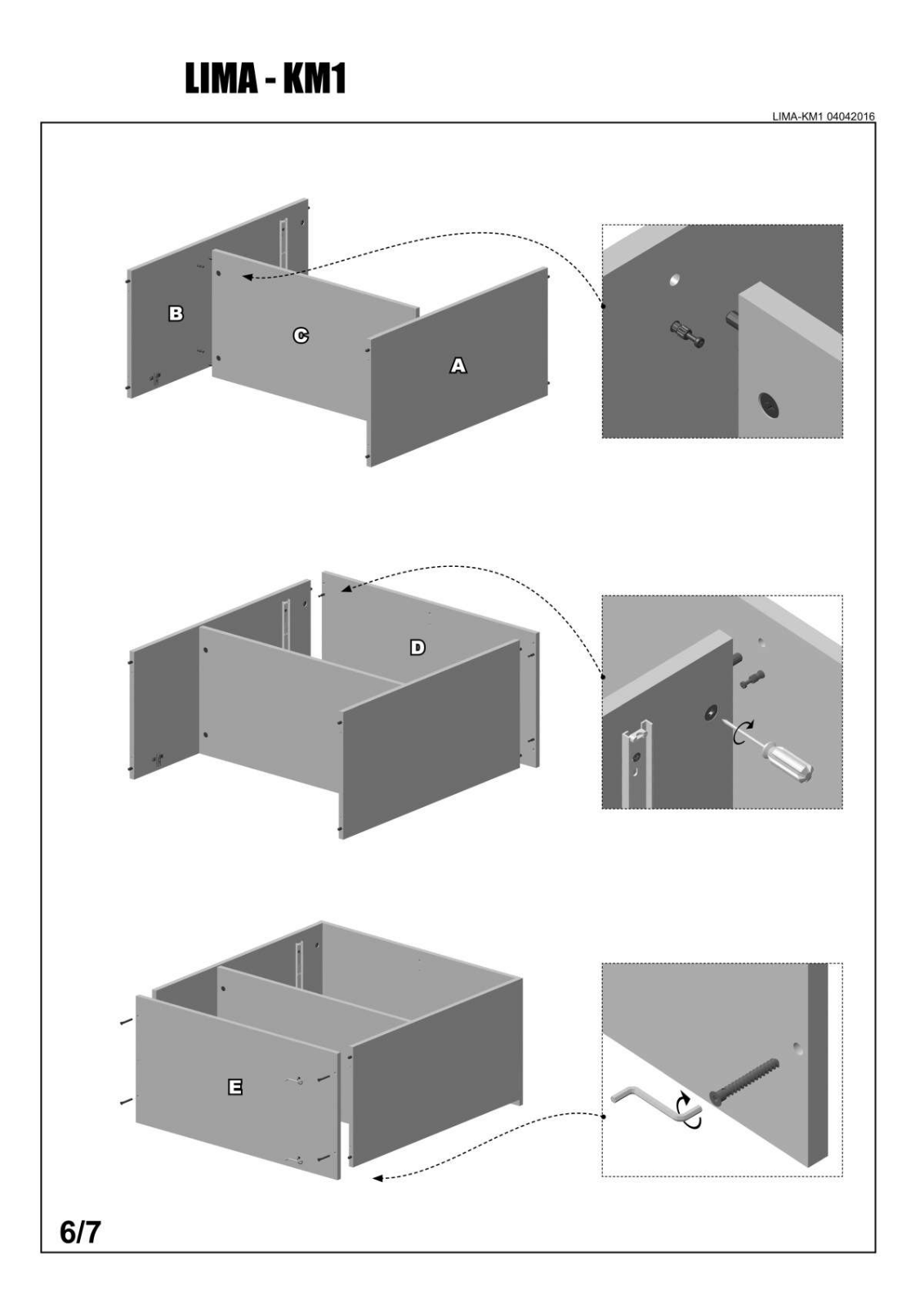 Halmar Lima KM-1 Installation/Assembly Instructions - ManualMachine.com