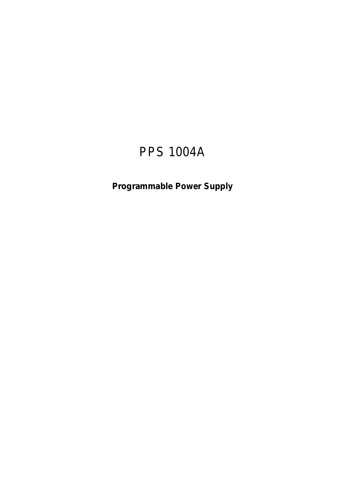 Hantek PPS1004A Software Manual