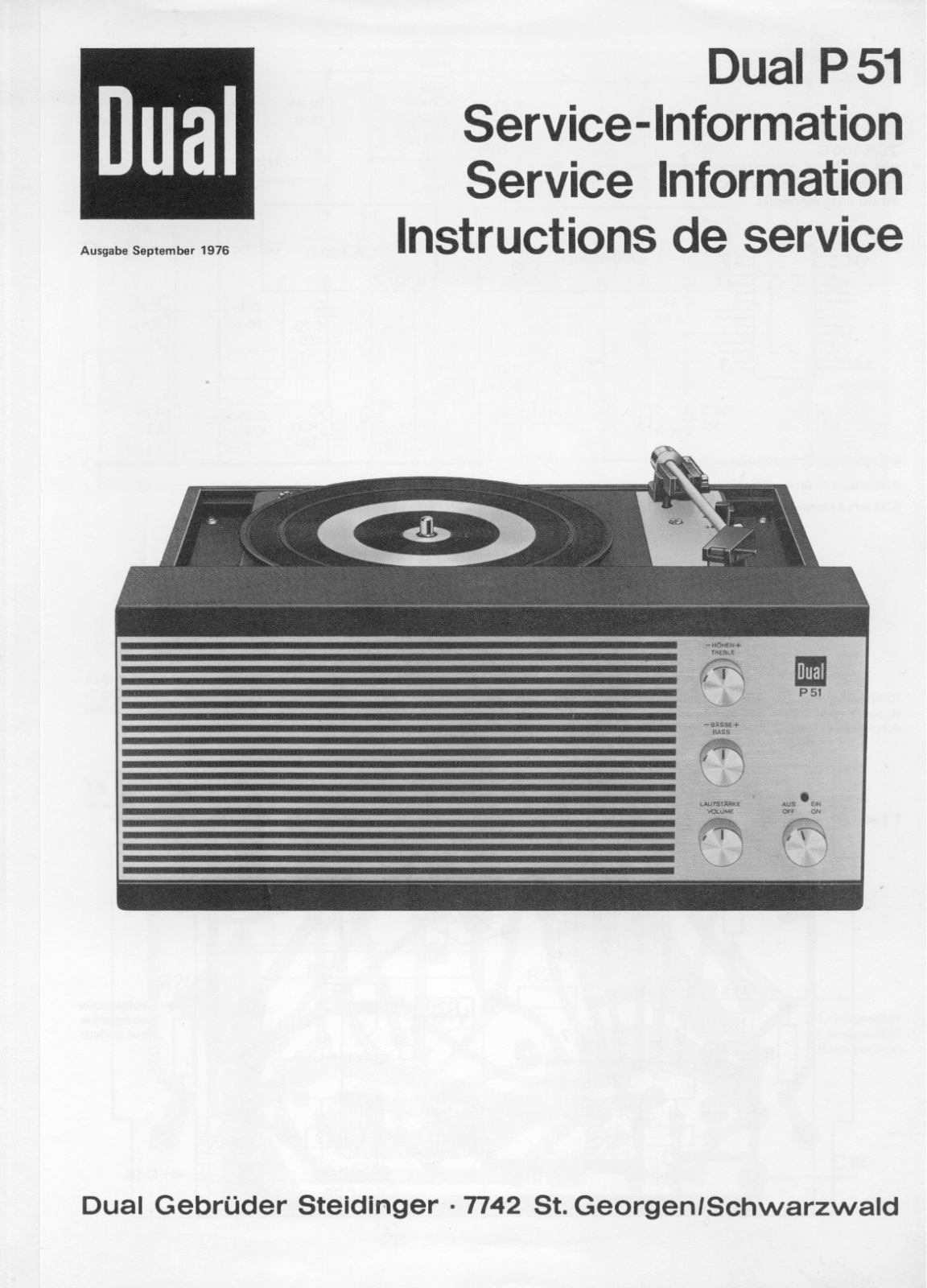 Dual P-51 Service manual