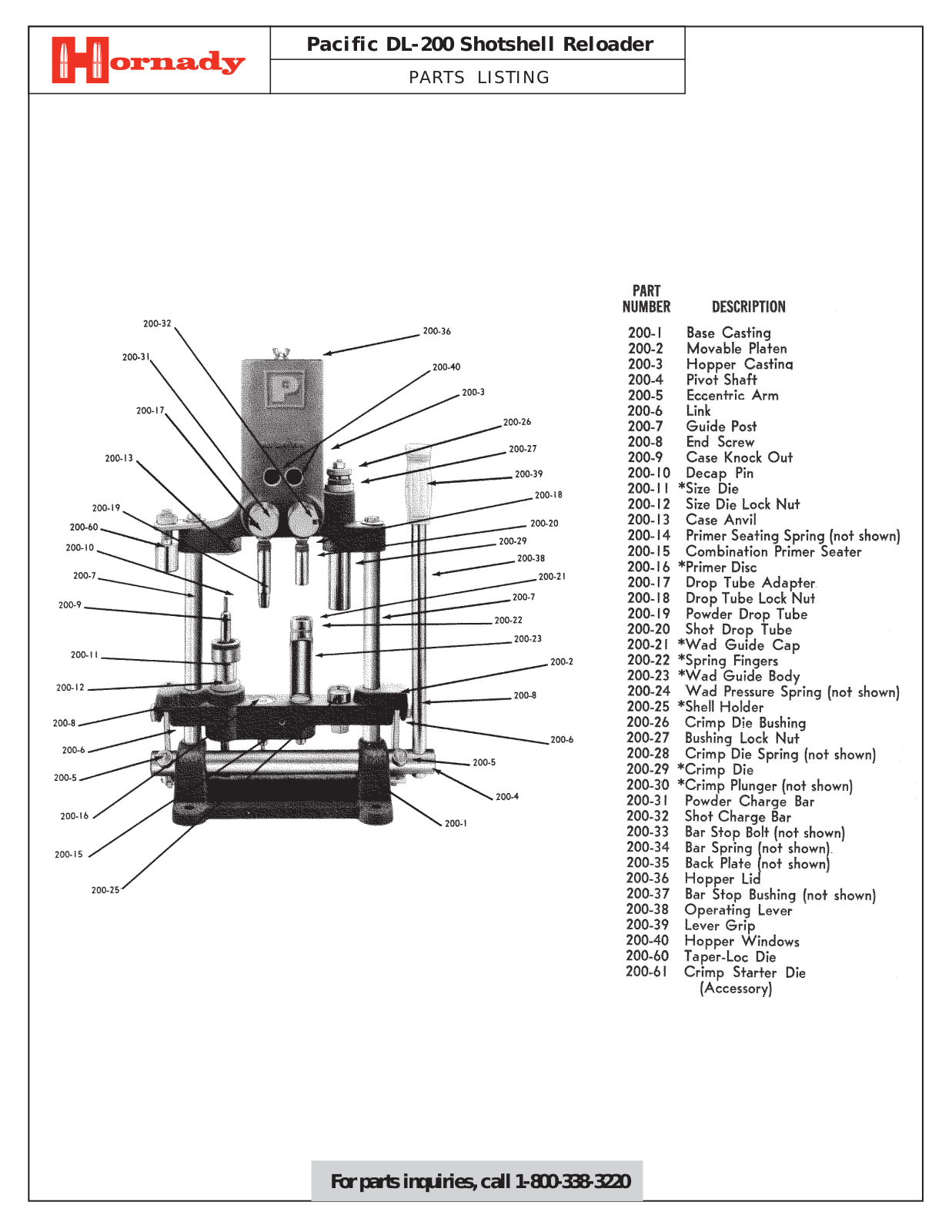 hornady dl 200 User Guide