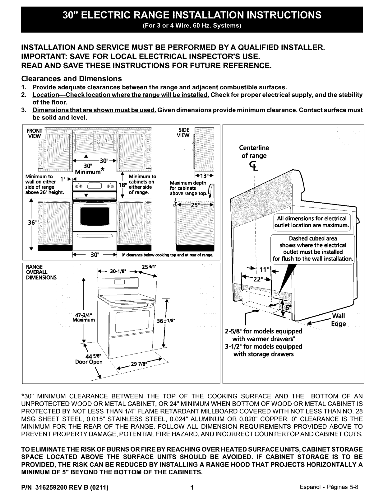Kenmore TEF303BWB, 79095214200 Installation Guide - ManualMachine.com
