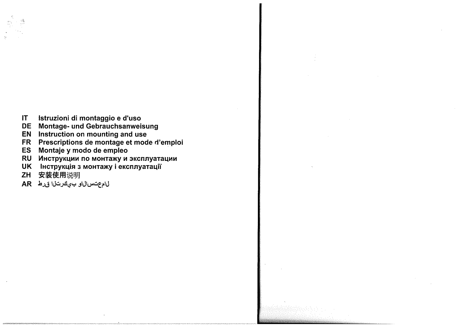 Elica Mia IX-A-60 User Manual