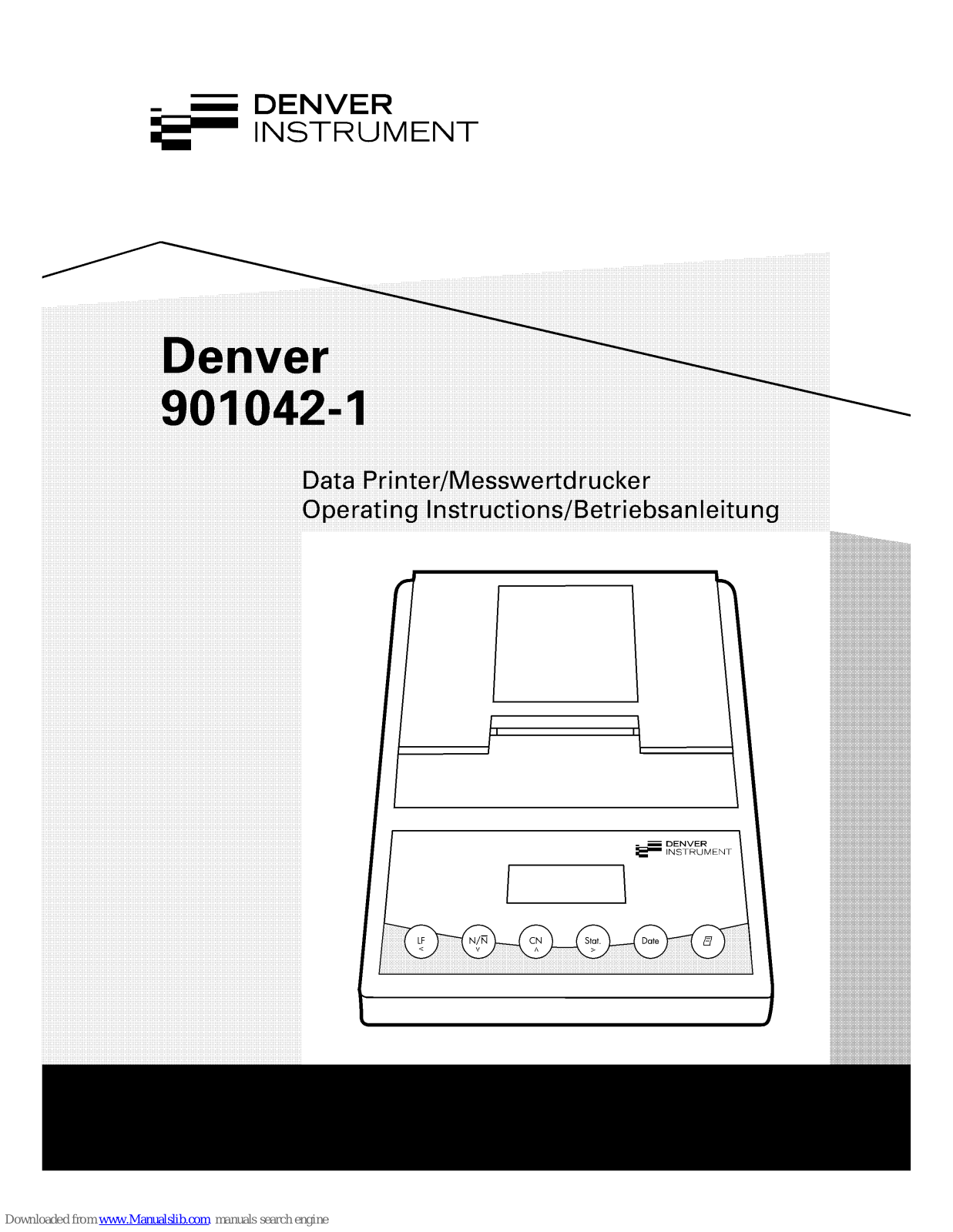 Denver 901042-1 Operating Instructions Manual