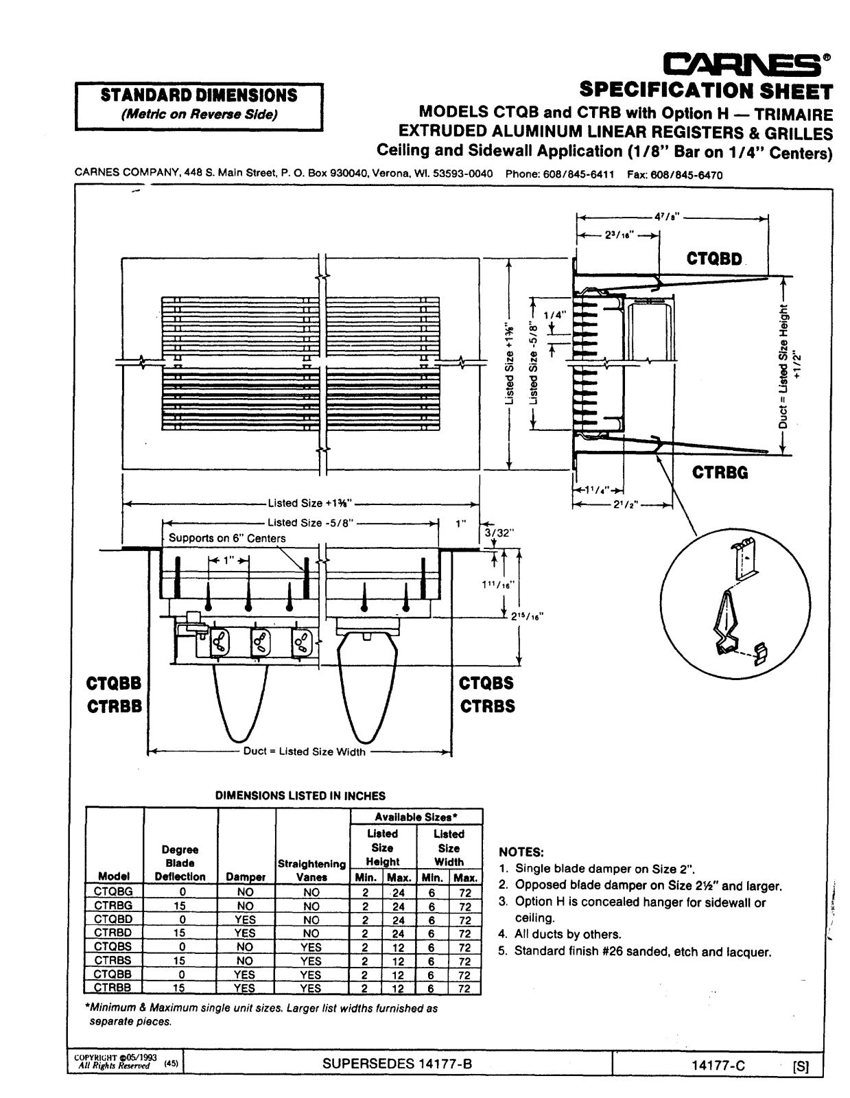 Carnes CTQBS User Manual - ManualMachine.com