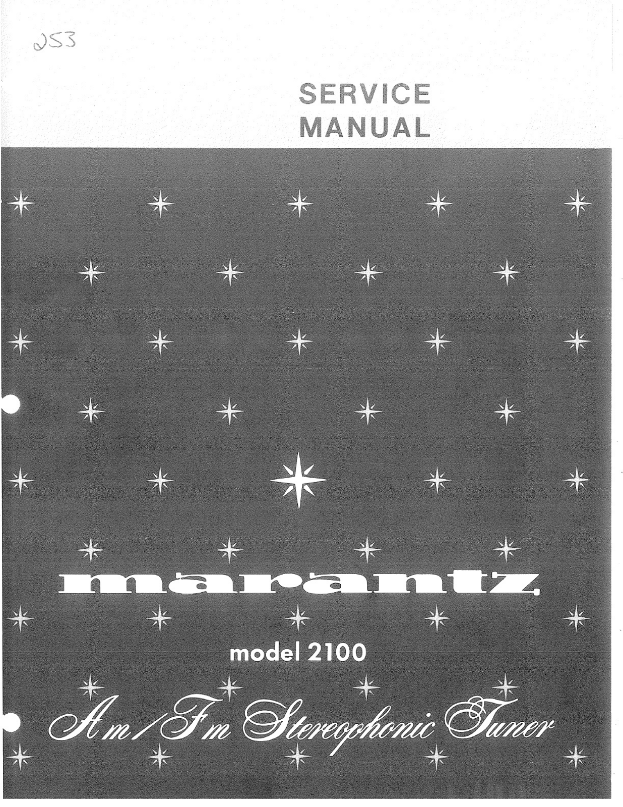 Marantz 2100 Service Manual