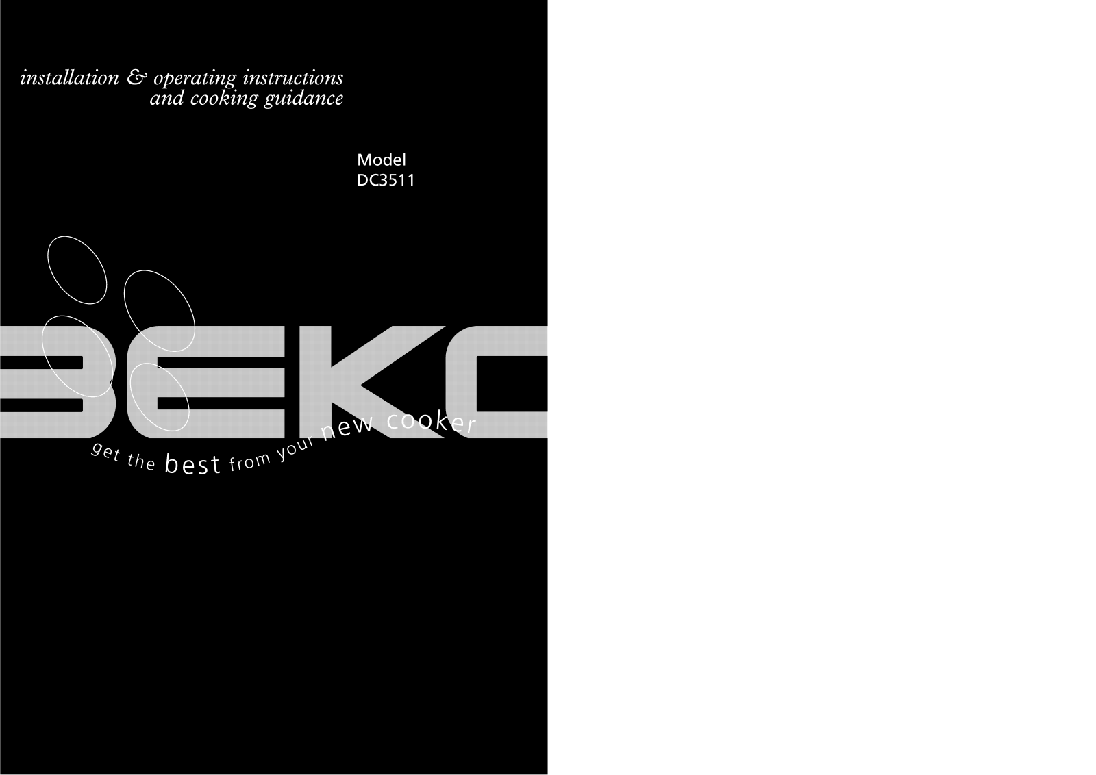 Beko DC3511 User Manual