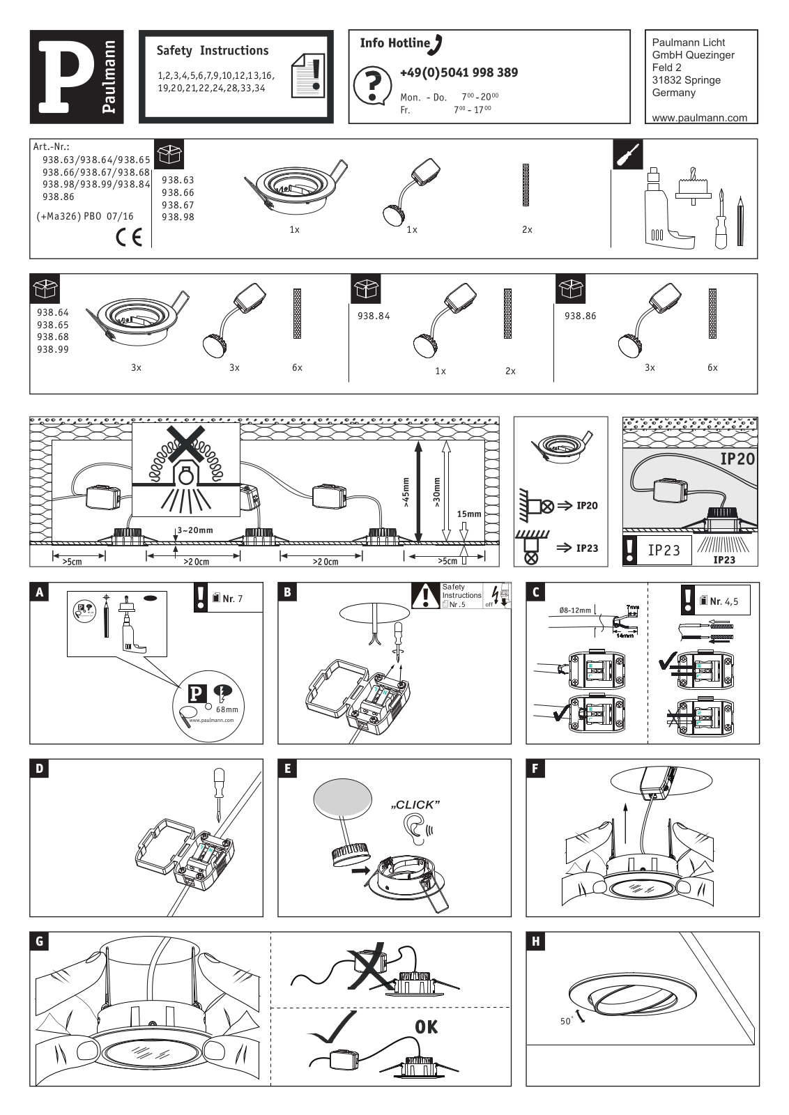 Paulmann 938.84 User Manual