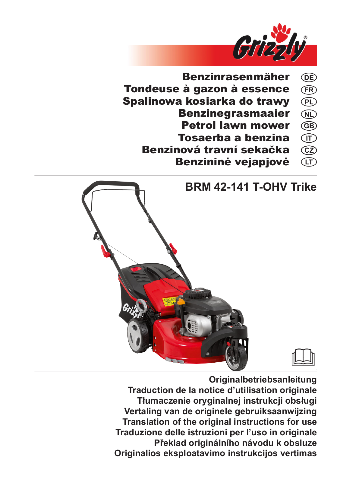 Grizzly BRM 42-141 T-OHV Trike Service Manual