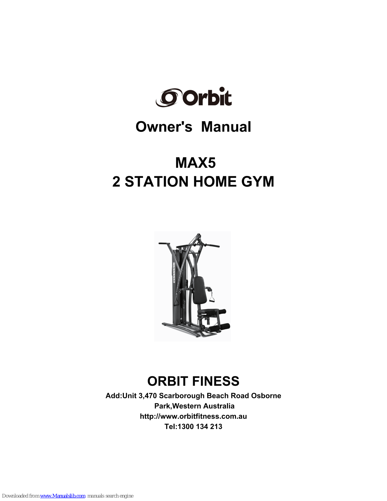 Orbit MAX5 Owner's Manual