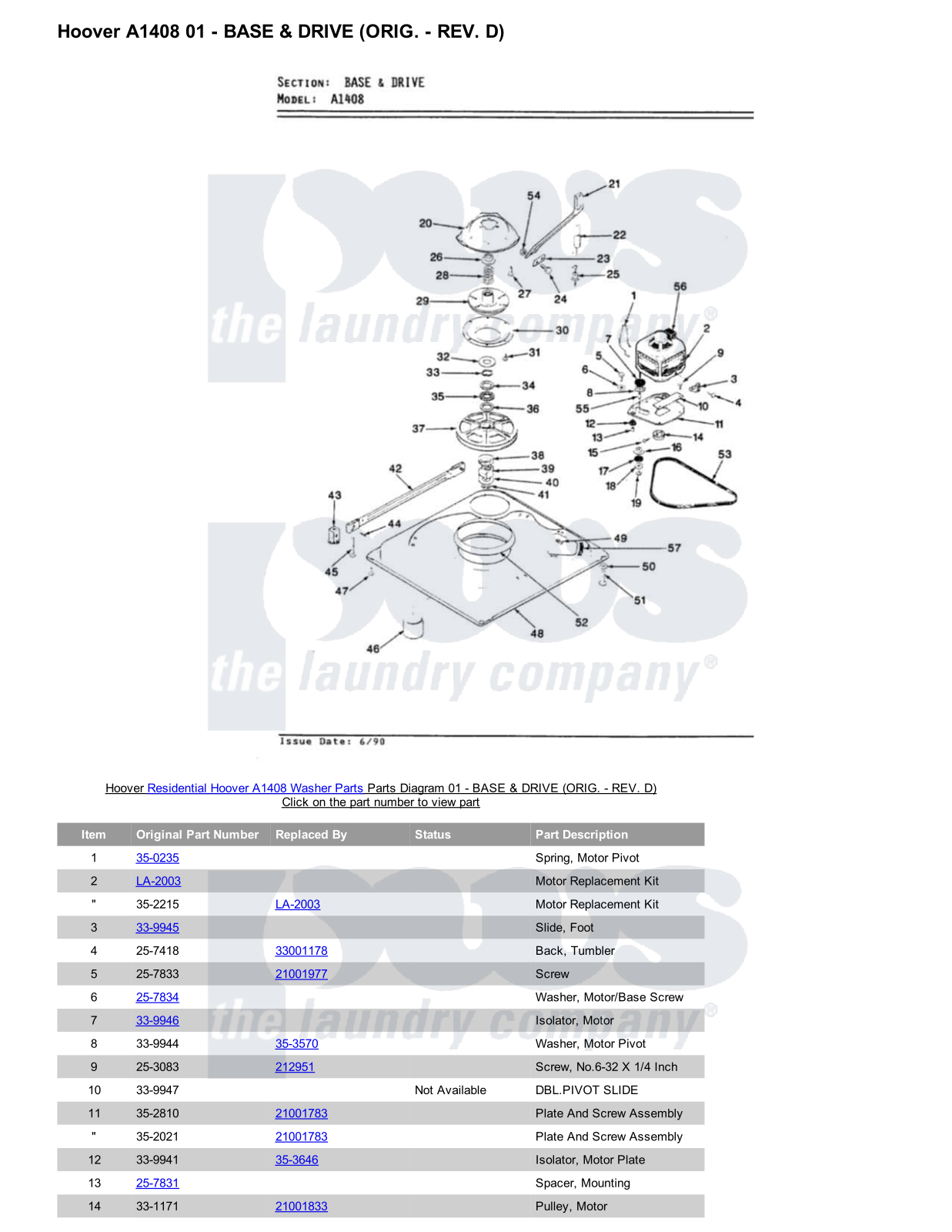 Hoover A1408 Parts Diagram