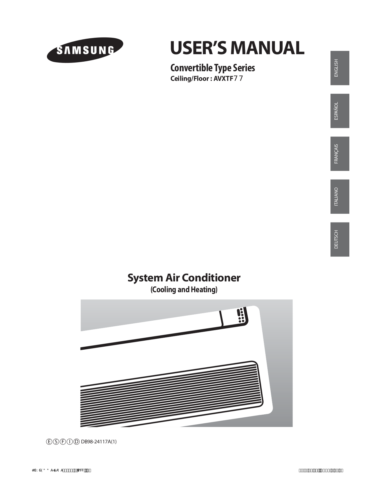 Samsung AV-XTFH071EA, AV-XTFH056EA User Manual