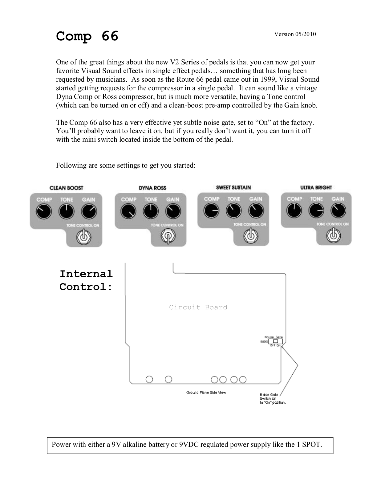 Visual Sound Comp 66 User Manual - ManualMachine.com