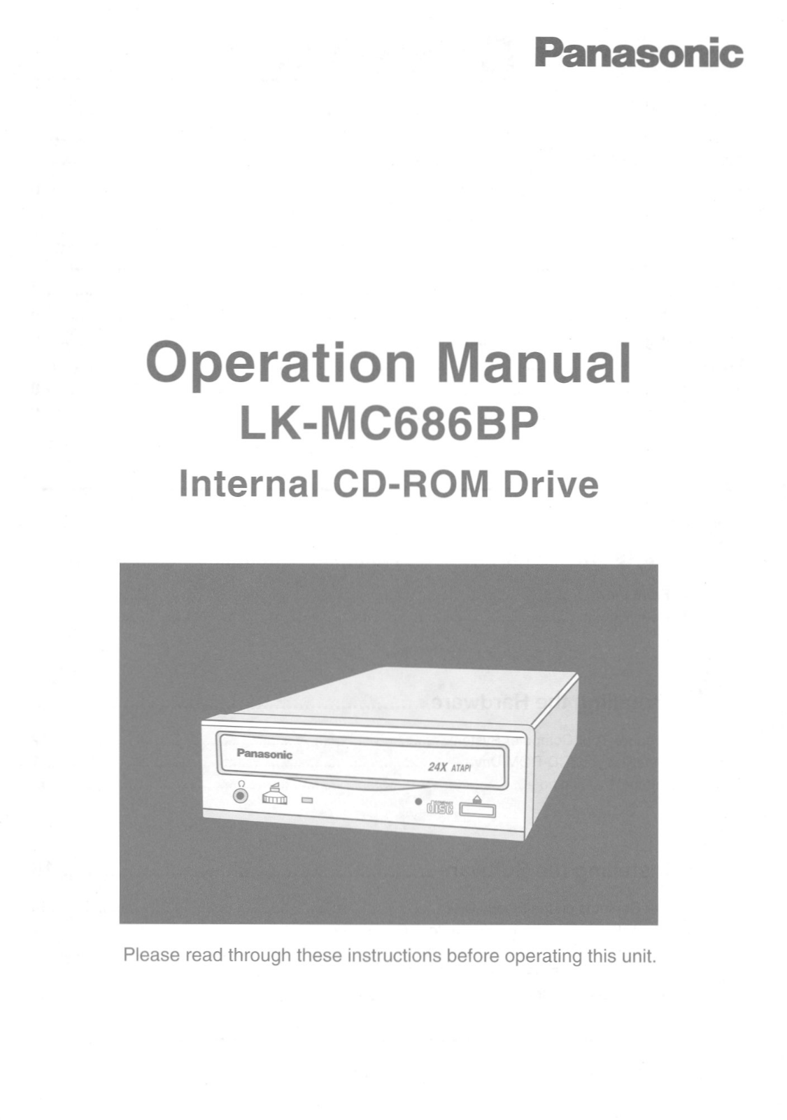 Panasonic LKMC686BP User Manual