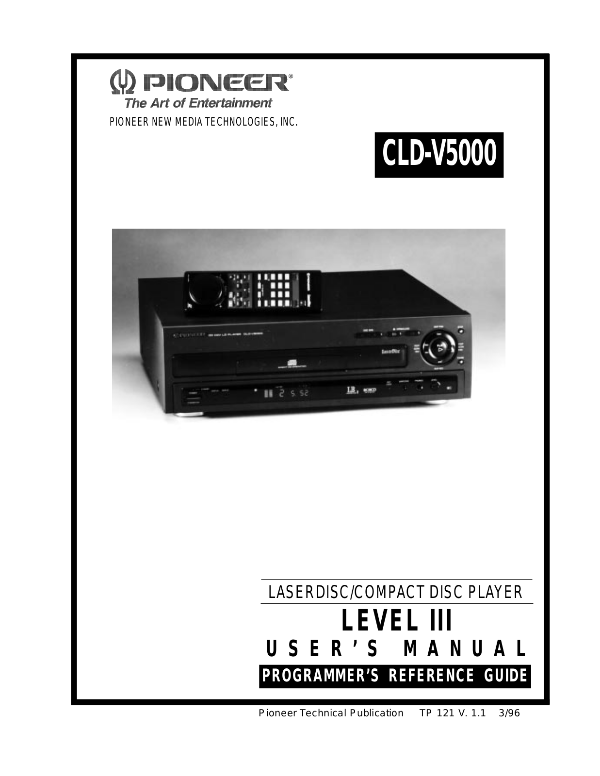 Pioneer CLD-V5000 User Manual