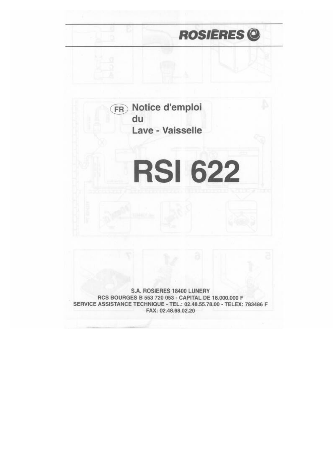 Rosières RSI622 User Manual