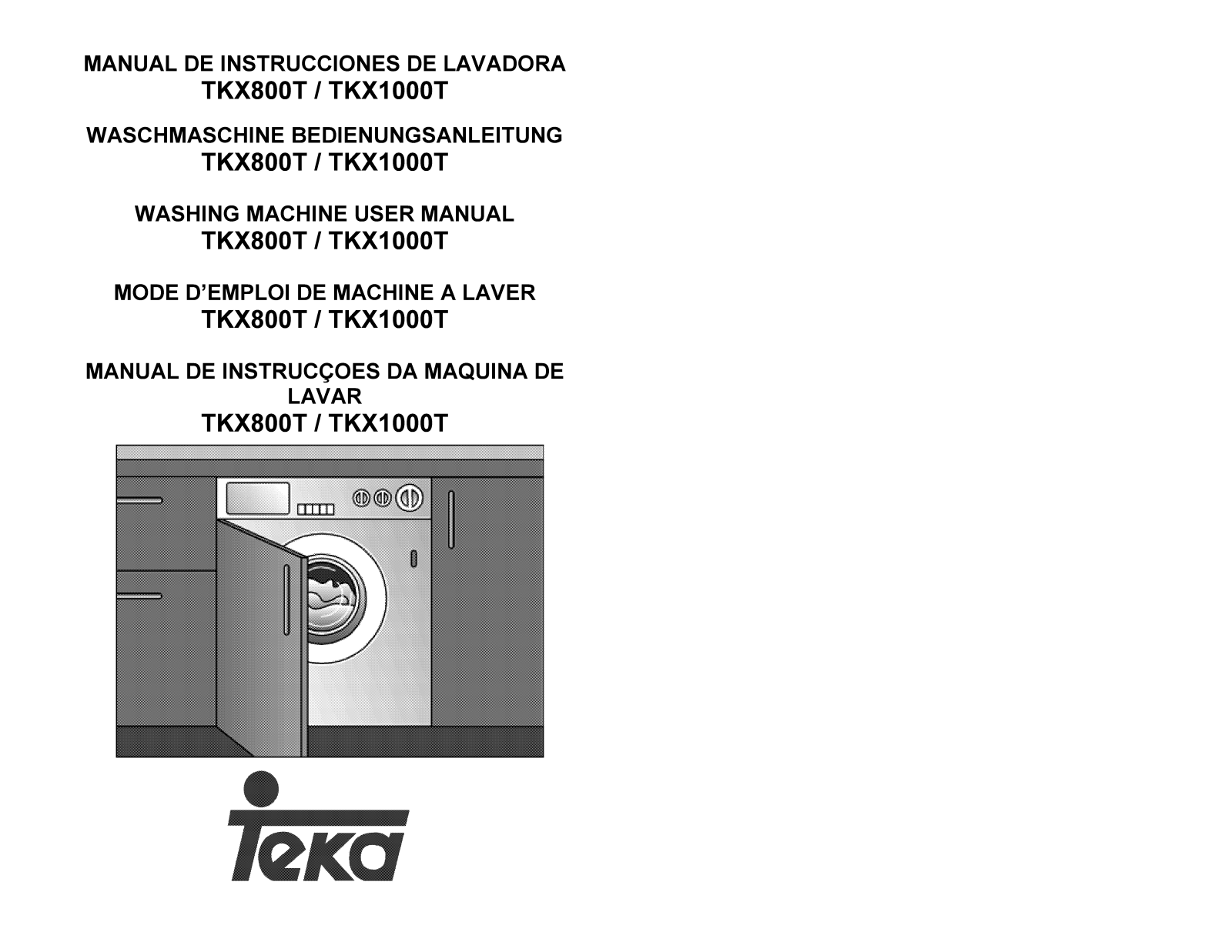 Teka TKX800T, TKX1000T User Manual