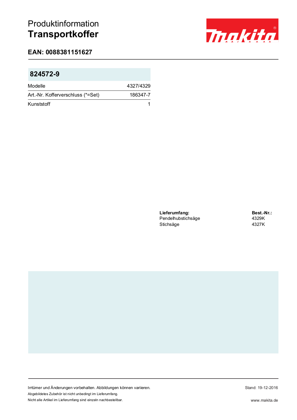 Makita 824572-9 Service Manual