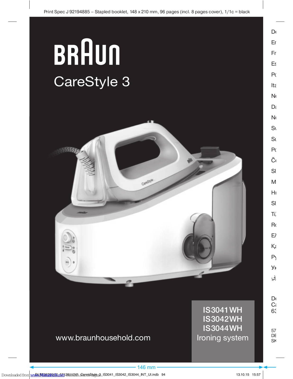 Braun IS3041WH, IS3044WH, IS3042WH Instructions Manual