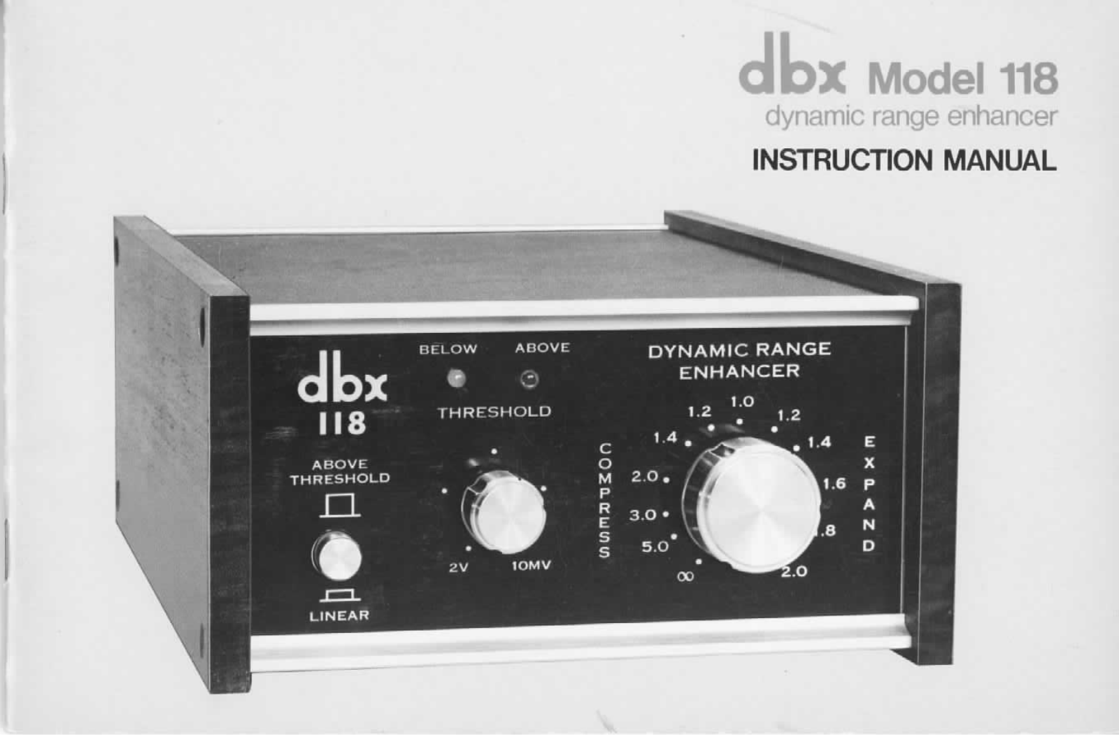 Dbx 118 Owners Manual