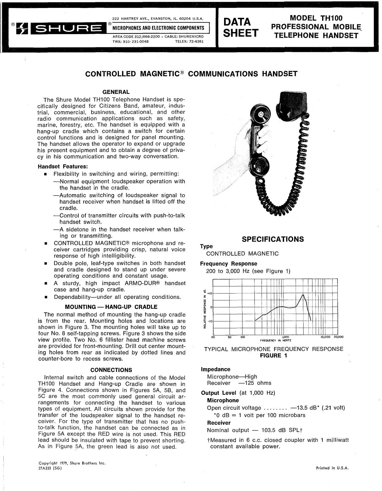 Shure TH100 User Guide - ManualMachine.com