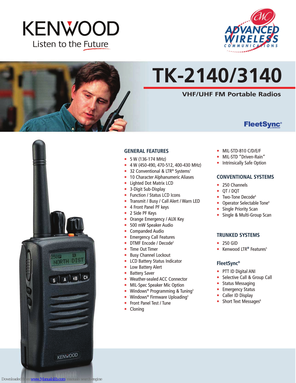 Kenwood TK-2140/3140 Brochure