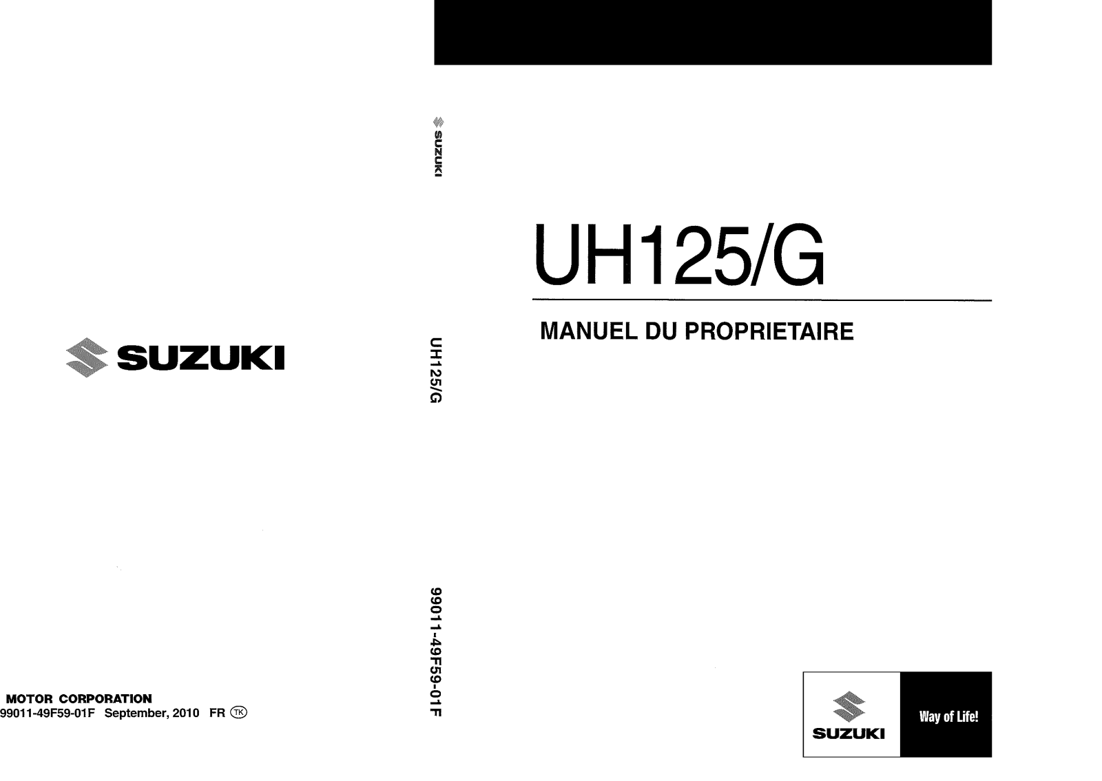 Suzuki UH125, UH125G User Manual