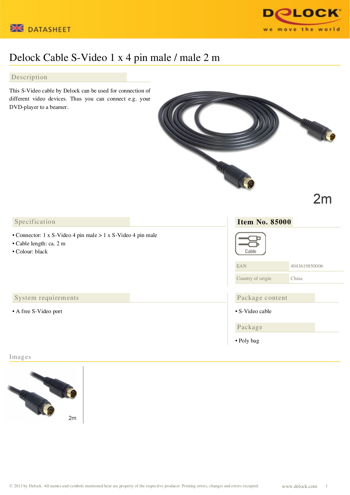 DeLOCK 85000 User Manual