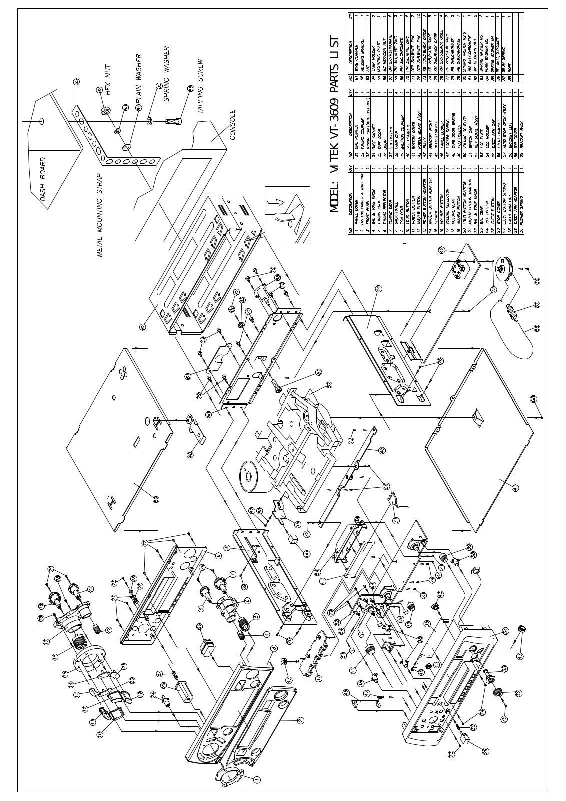 Vitek VT-3609 Schematic Top