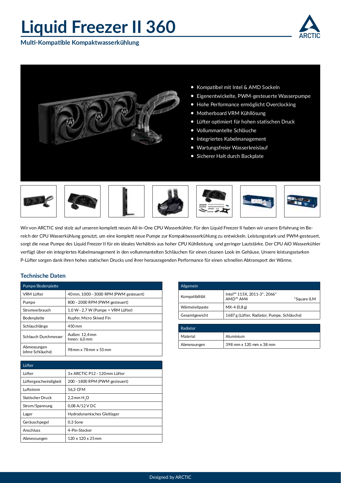 Arctic liquid Freezer II 360 User Manual