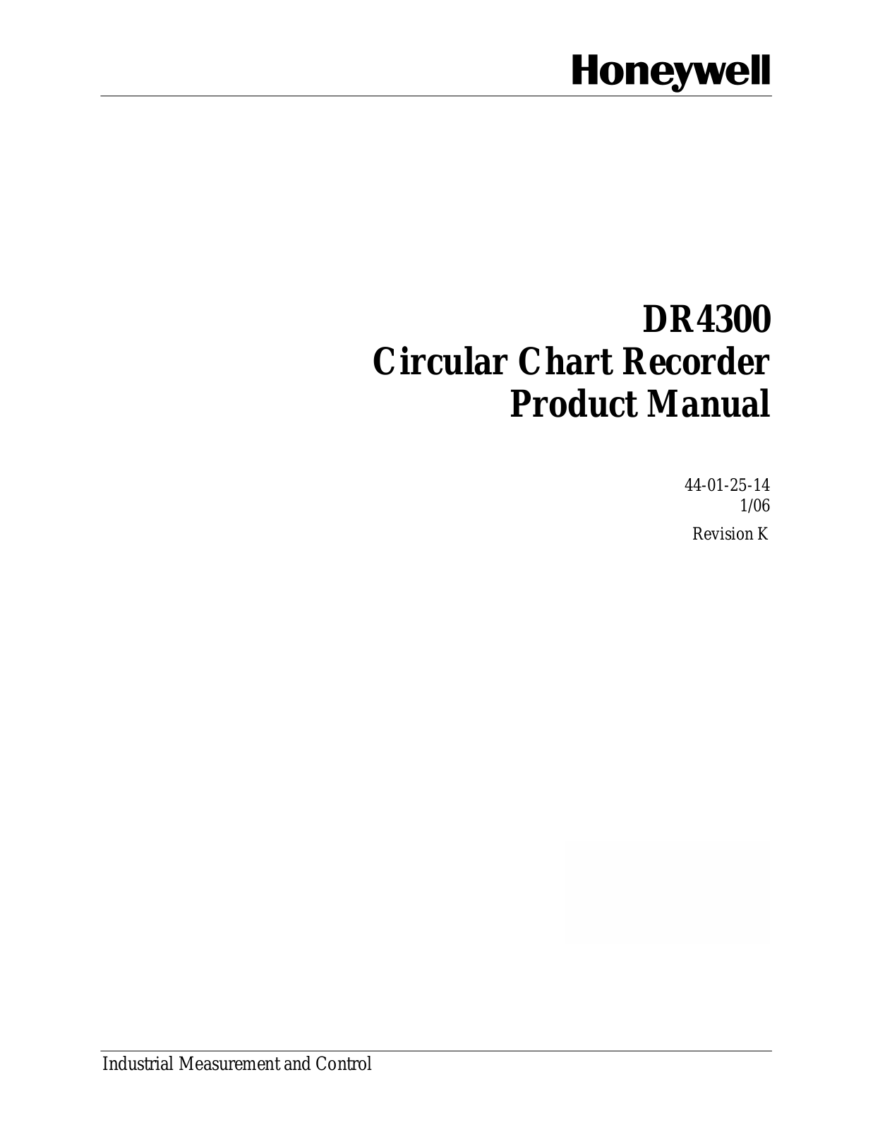 Honewell DR4300 User Manual