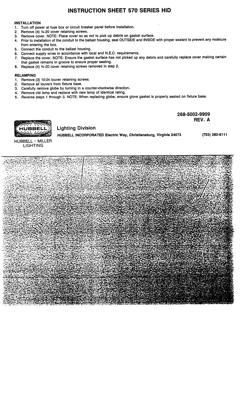 Hubbell Lighting 570 HID User Manual