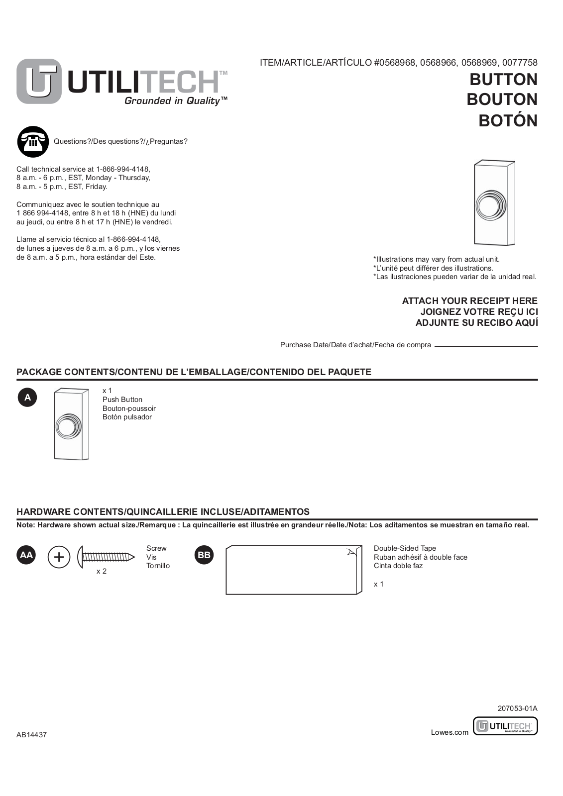 HeathCo WLTX101 User Manual