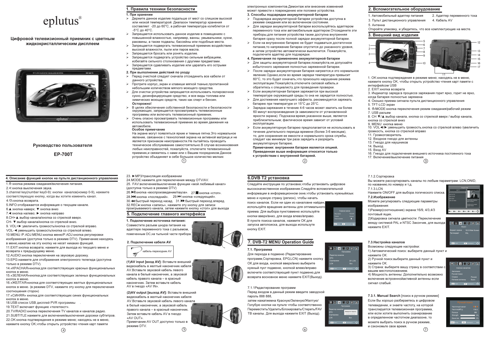 EPLUTUS EP 700T User Manual