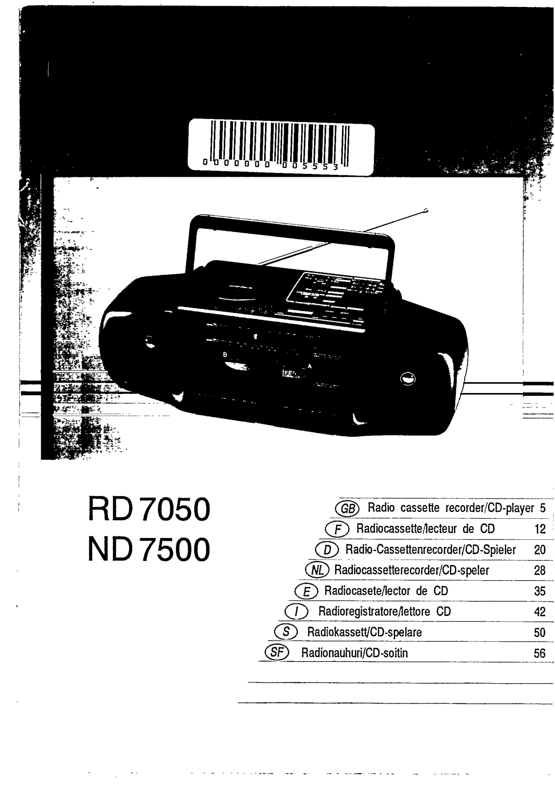 Philips RD7050/58 User Manual