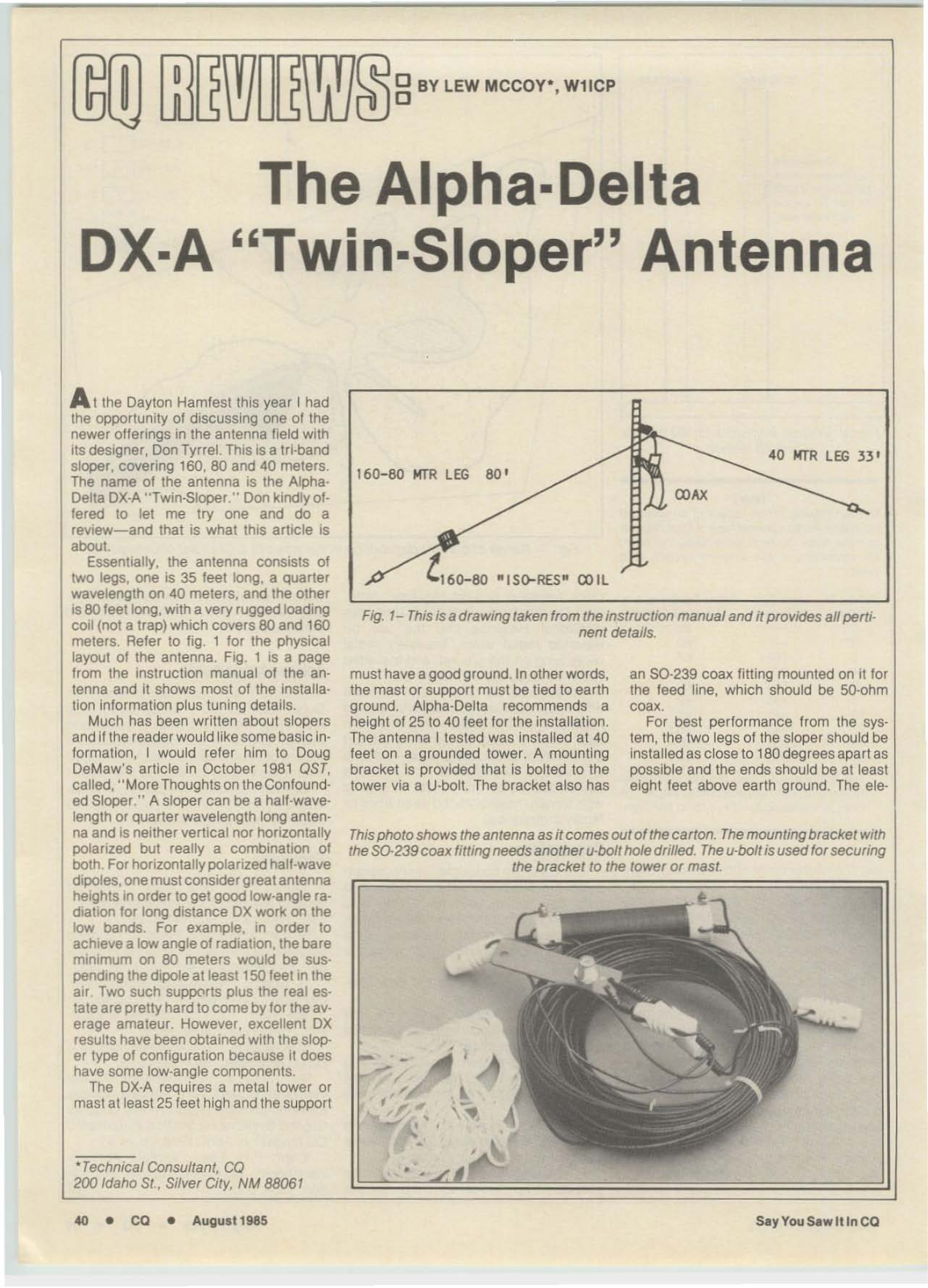 Alpha-Delta DX-A review - ManualMachine.com