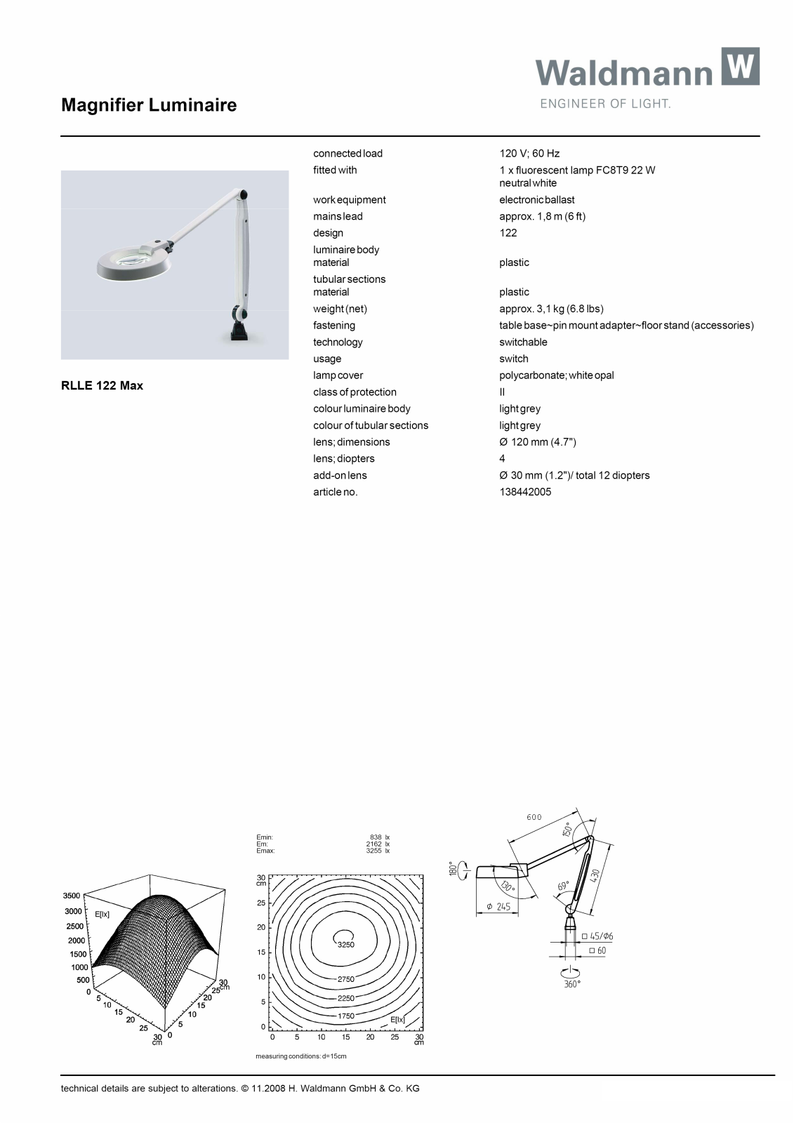 Waldmann 138442005 Information guide