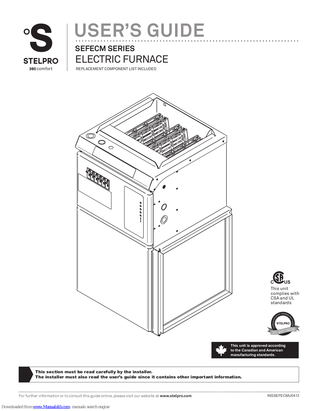 Stelpro SEFECM Series User Manual - ManualMachine.com