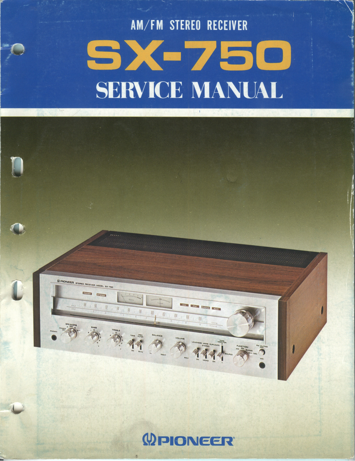 Pioneer SX-750 User Manual