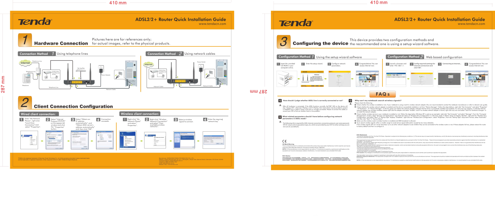 TENDA TECHNOLOGY W150DV6 Users Manual